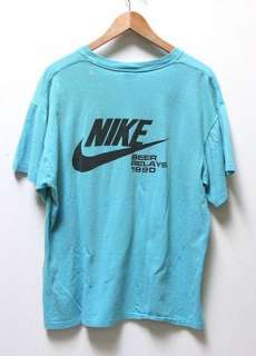 Vintage Nike NICE WHEELS Pinwheel Beer Relay T Shirt Large vtg 70s 90 