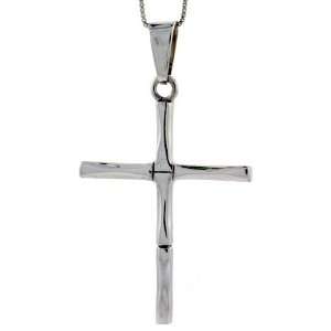  Sterling Silver 2 Large Polished Cross Pendant Jewelry