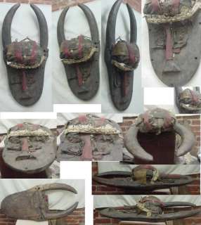 OLD AFRICAN ART TOMA MASK 35  16LBS GUINEA  