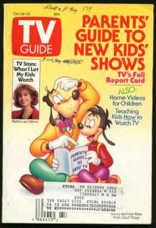 TV GUIDE 10/24/1992 PARENTS GUIDE TO NEW KIDS SHOWS  