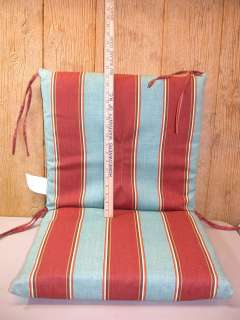 Outdoor Patio Chair Cushions ~ Cayenne Stripe ~ 20 x 35 x 3 3.5 
