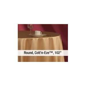  Cottn Eze 102in Round Tablecloth Linen