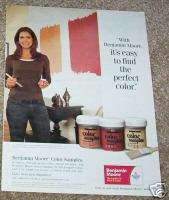 2005 Benjamin Moore Paints paint Color Samples 1 PG AD  
