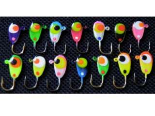 These jigs are great for catching,Perch, Crappie, Bluegill, and Sunies 