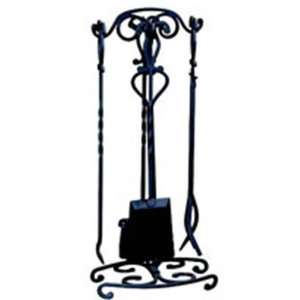  Cunningham Gas Wrought Iron Tool Set with Decorative 