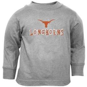  Texas Longhorns Ash Infant Logo Long Sleeve T shirt 