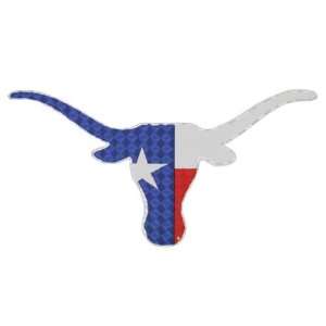  Texas Longhorns Patriotic Hologram Logo Decal Sports 