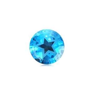   12 mm Texas Star AA Loose Swiss Blue Topaz ( 1 pcs ) Gemstone Jewelry