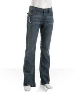 Taverniti So Jeans medium wash 7 pocket Meg bootleg jeans   