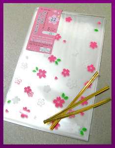 Cherry Blossom Multipurpose Transparent Gift Bag 22pc  