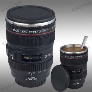 DSLR Camera lens cup mug 24 105mm f/4L USM With Stainless steel Lining 