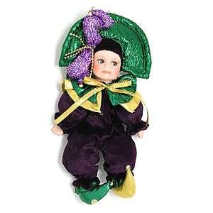  New Orleans Gras Mardi Jester Doll 