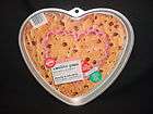 wilton giant heart cake pan pizza cookie brownie mold tin