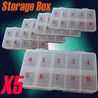 clear plastic nail art tip storage box case tool X03  