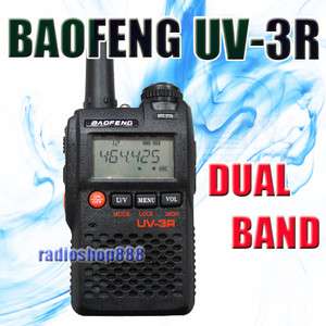 UV 3R VHF/UHF 136 174 400 470 DUAL BAND POCKET RADIO   