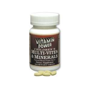   Multi Vitamins & Minerals, 100 Chewable Tablets per Bottle (3 Pack