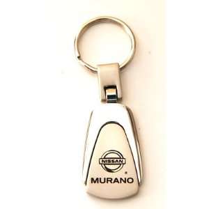   Murano Chrome Teardrop Keychain Tear Drop Key Fob Ring Automotive