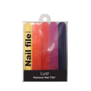 Lure Rainbow Nail Files (5 Pack) Beauty