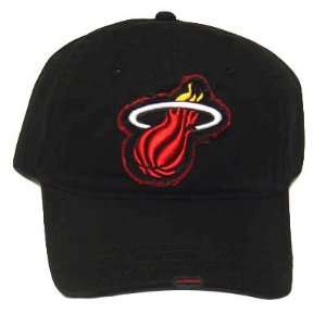  NBA OFFICIAL MIAMI HEAT RIPPED BLACK COTTON HAT CAP NEW 