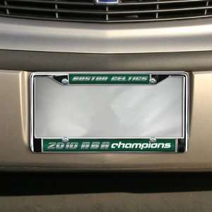   NBA Champions Laser Chrome License Plate Frame 