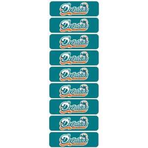  Decal Stickers (Set of 9) NFL   The Miami Dolphins 