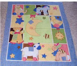 Toy Chest Baby Quilt Panel Cotton Fabric Susan Winglet  