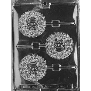  30TH LOLLY Letters & Numbers Candy Mold Chocolate