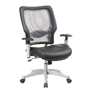  Office Star SPACE 63 58612 Light Air Grid Back & Leather 