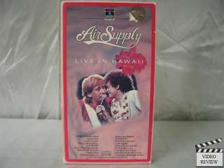 Air Supply   Live in Hawaii VHS  