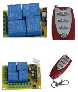   Wireless Remote Control Switch & 4 Button Car Wireless Remote Control