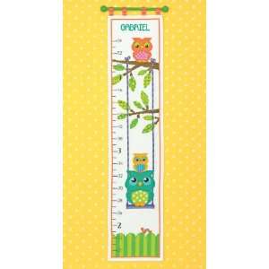   Counted Cross Stitch, Owl Growth Chart Arts, Crafts & Sewing