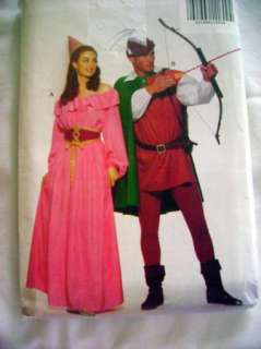 Adult Robin Hood Maid Marion Costume Sewing Pattern  