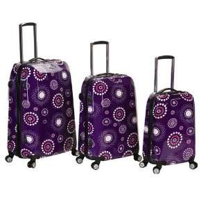  Fox Luggage F150 PURPLE PEARL 3Pc Vision Polycarbonate Abs 