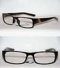 Nerd Clear lenses Glasses Black Silver Frame Geek Retro Frames Vintage 
