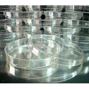   Clear Polystyrene Petri Dishes (Sterile)  One Full Case (500 Dishes