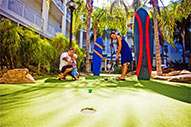 Gather the family together and putt your way though nine holes of golf 