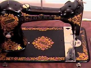 JONES*HAND CRANK SEWING MACHINE*SEWS VERY GOOD*  