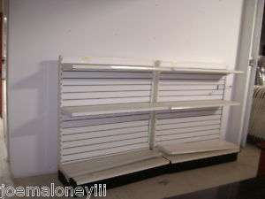 SLAT WALL GONDOLA METAL SHELVING UNITS  