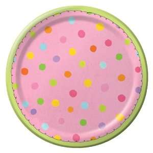  Polka Dots Paper Dessert Plates Toys & Games