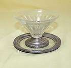 antique austrian silver plated crystal bowl tray 1920c returns 