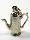 925 sterling silver antique vintage tea pot kettle pendant