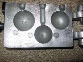 LiL Mac A1191T Sinker mold, 6/8/10 oz cannonball mold, Excellent 