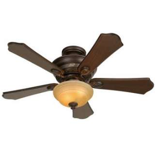 Hunter 44 in Roman Bronze Ceiling Fan with Light and 5 Distressed 