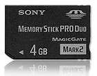 SONY MEMORY STICK MS PRO DUO MARK 2 4GB 4G 4 G GB CARD