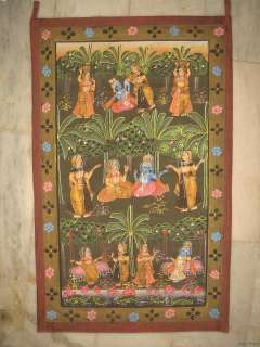 India PICHVAI Hand Painted Temple Hanging KRISHNA 24410  