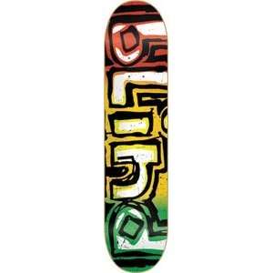  Blind Exodus Skateboard Deck   7.75 Rasta/White Resin 7 