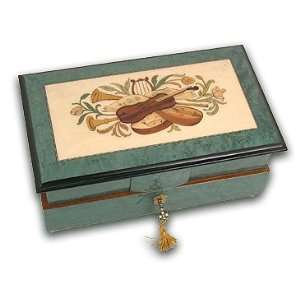   Level Royal Green Reuge Grand Musical Jewelry Box