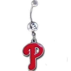  Philadelphia Phillies MLB Sexy Belly Navel Ring Jewelry