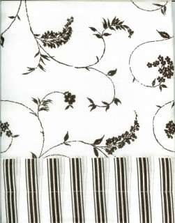   Black White Floral 36L Tiers Kitchen Curtains 028658779604  