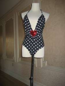 MOSCHINO ONE PIECE HALTER SWIMSUIT SZ L BNWT  